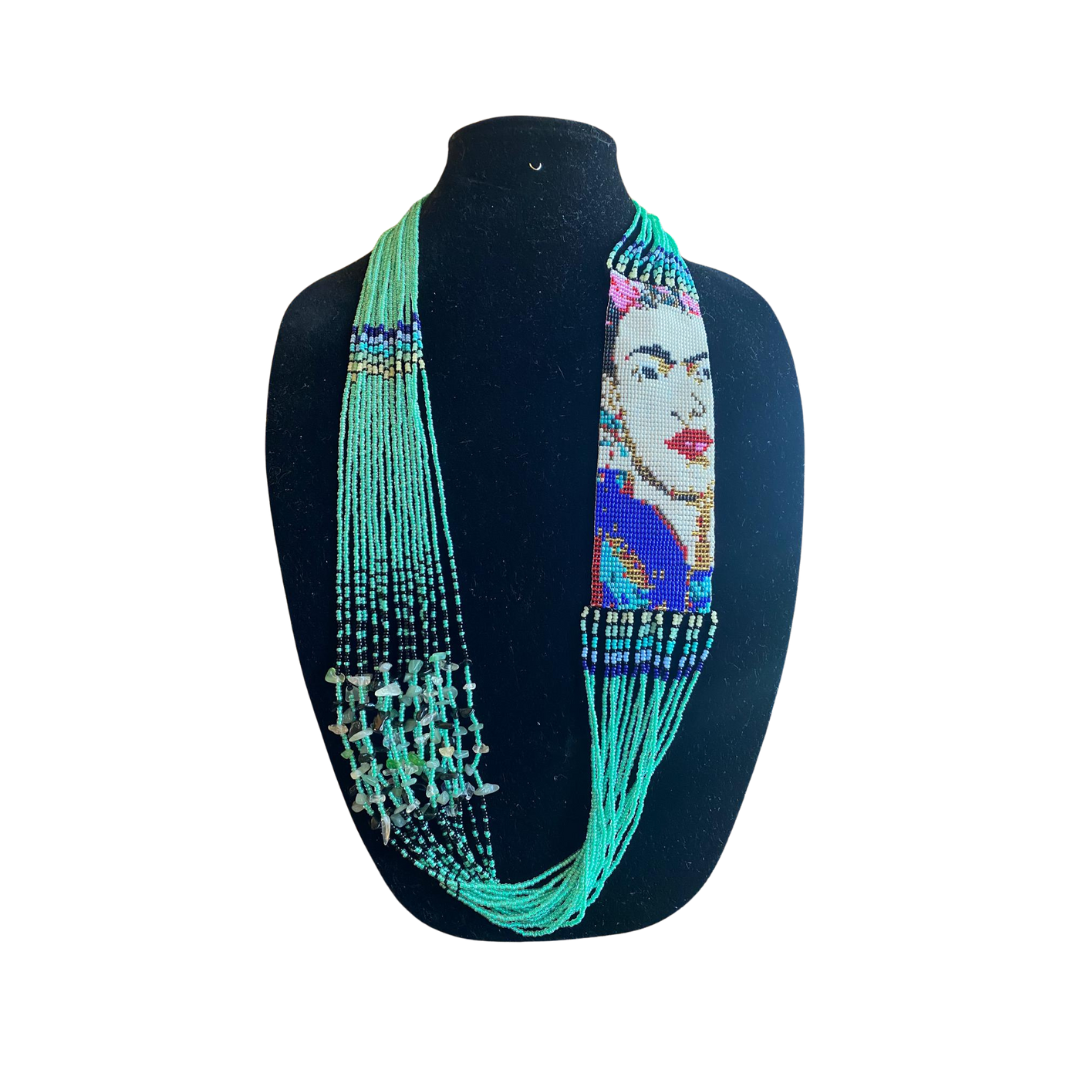 Necklace Frida green